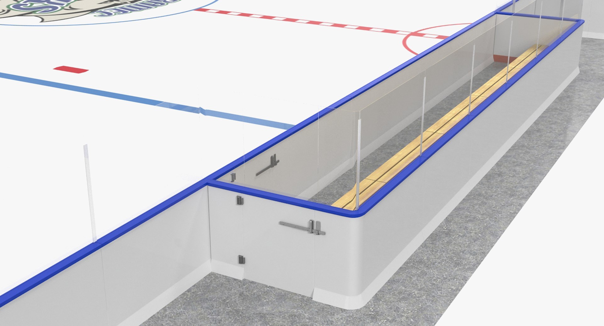 Ice hockey rink model TurboSquid 1232647