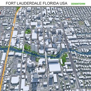 Fort Lauderdale Downtown Florida USA 3D model