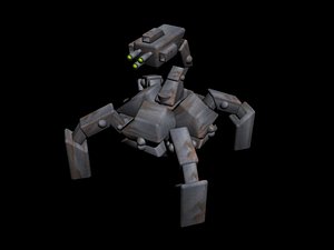 3d model spider mech