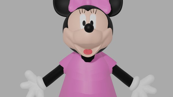 Minnie Mouse 3D model in FBX, OBJ, MAX, 3DS, C4D 