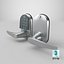 3D Smart Digital Lock With Keypad PBR