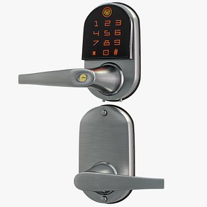3D Smart Digital Lock With Keypad PBR