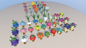 Cartoon Fairy village