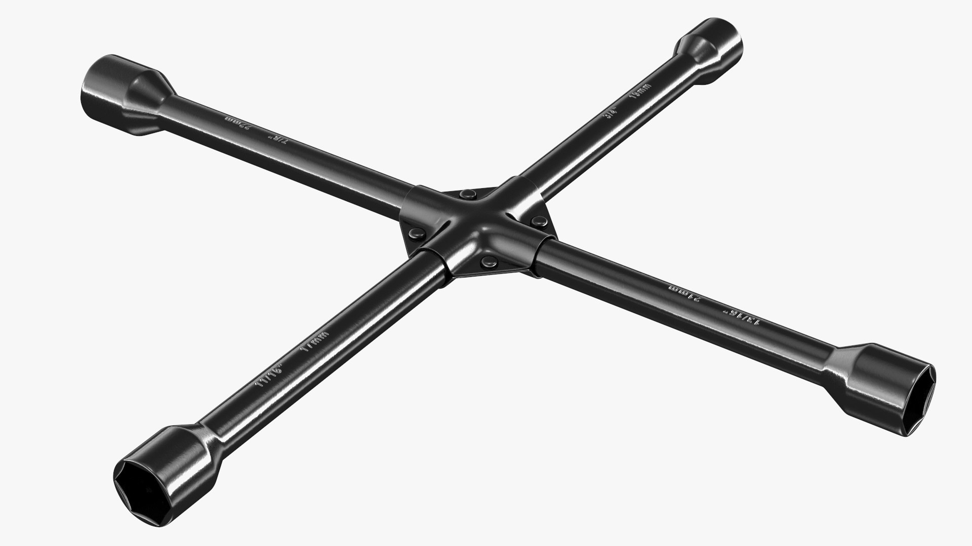 3D way lug nut wrench TurboSquid 1708724