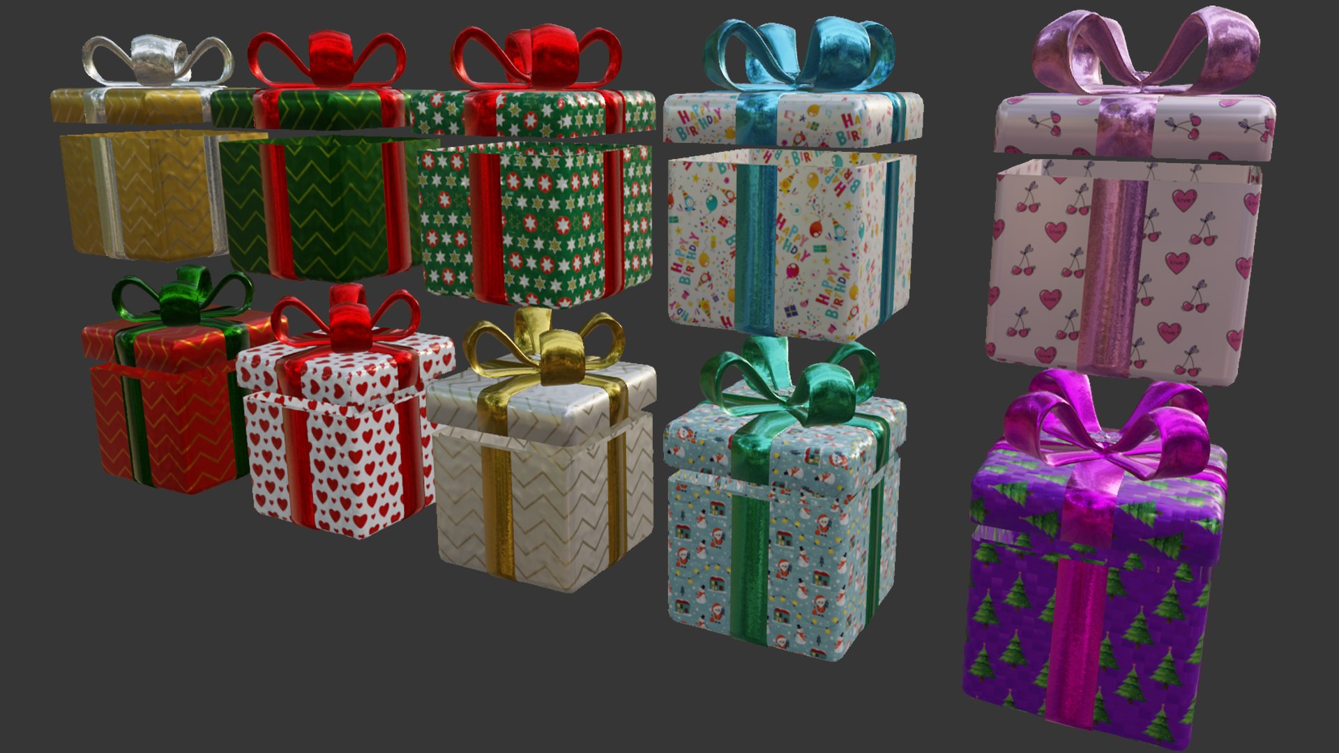 Holiday Presents Model - TurboSquid 2149695
