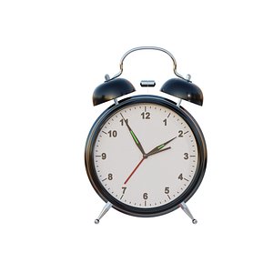 Analog Alarm Clock 3D model 3D model