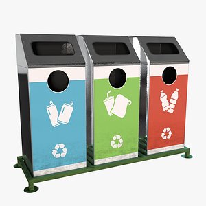 Garbage container set model