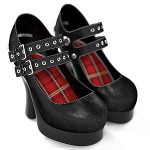 High heel Mary Janes