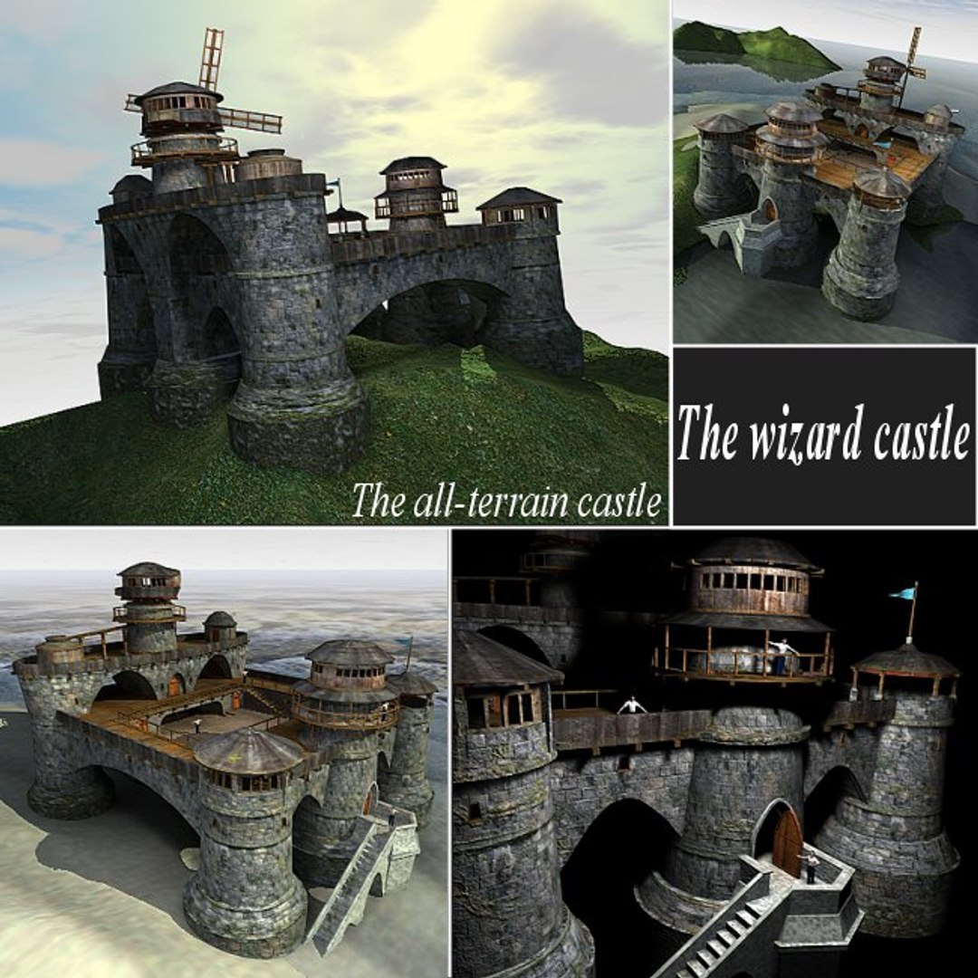 3d Model Castle Wizard