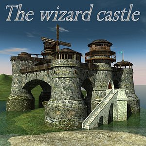 3d model castle wizard