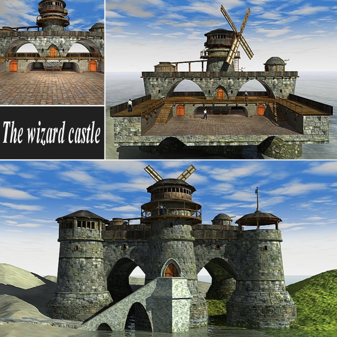 3d Model Castle Wizard