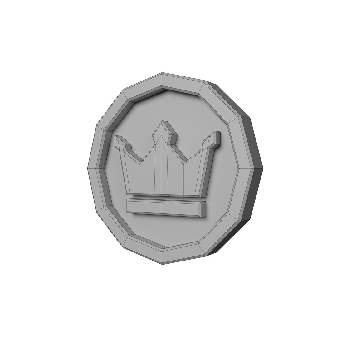 Stylized Low Poly Crown Coin model https://p.turbosquid.com/ts-thumb/rT/OC84aE/Nm/wire/png/1780061167/1920x1080/fit_q87/28d1d928161f768195a8b76c7ffed0b433884750/wire.jpg