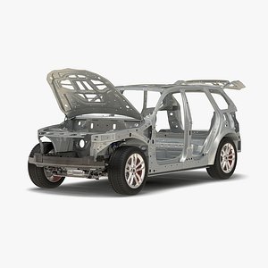 3d suv frame chassis 3