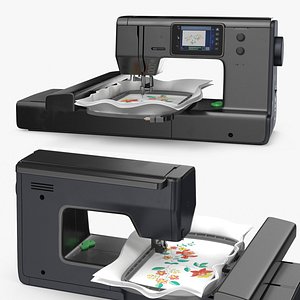 3D Sewing Printer with Needle Threader Rigged for Maya