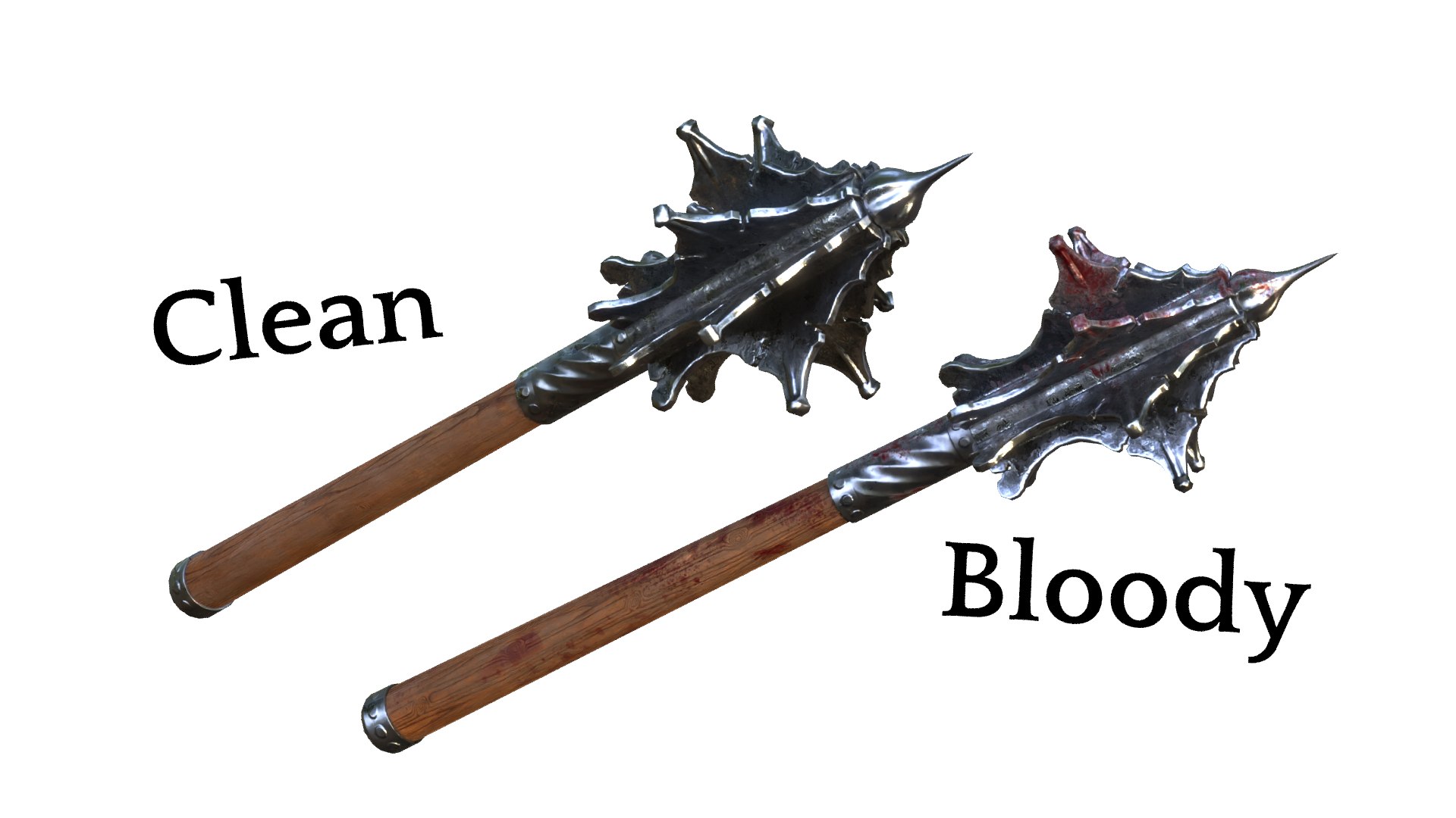 European 16th Century Mace 3D Model - TurboSquid 1938561