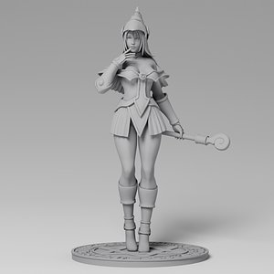 Beautiful Witch 3D model