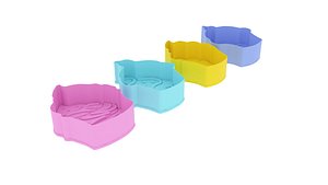 Cupcake Cookie Cutters With Stamp Cake 3D