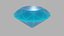 3D lowpoly diamind
