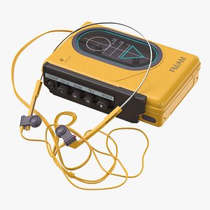 Sport Walkman (80's) With Headset 02