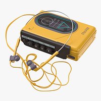 Sport Walkman (80's) With Headset 02