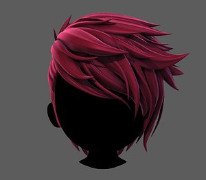 3D 3D Hair style for boy V77 model