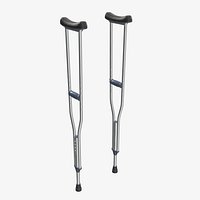 Lightweight underarm crutches
