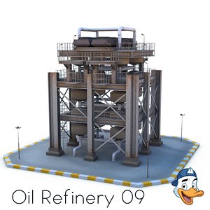 oil refinery 3D