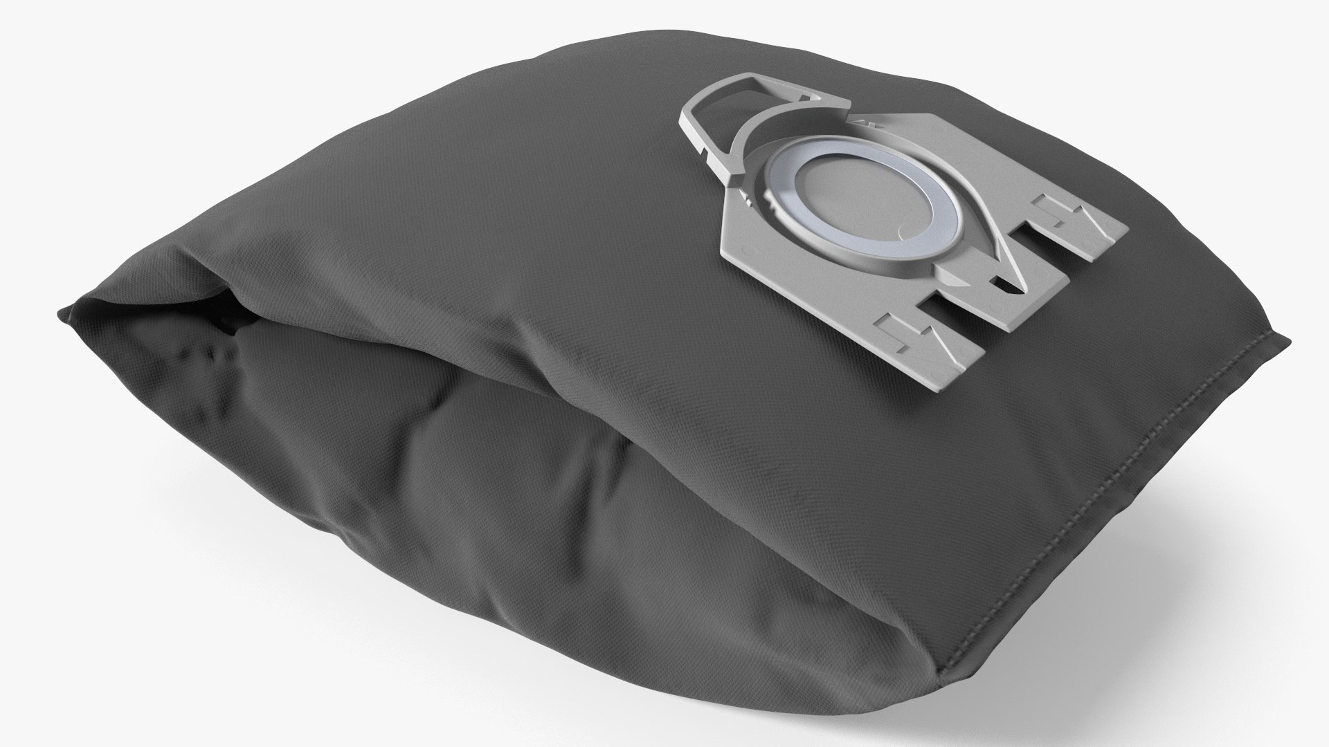 Microfiber Vacuum Cleaner Bag Full Black 3D model preview
