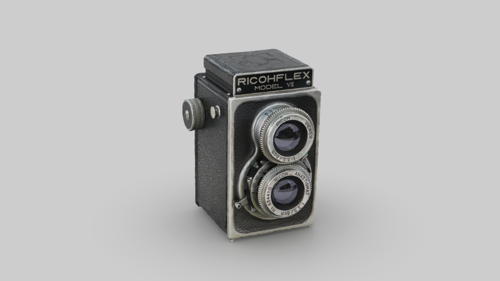Vintage Camera TLR 3DScan Polycam Ricohflex Model VII 3D model