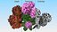 3D Purple Flowering Plants Collection 3
