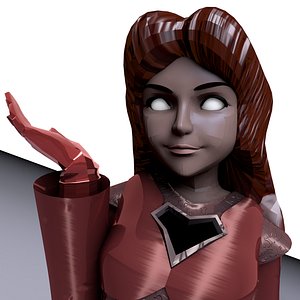 3D female android model