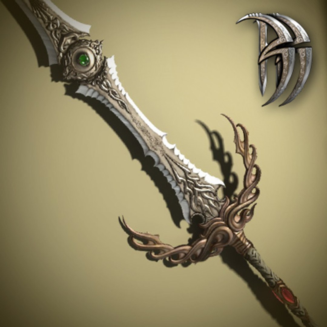 Fantasy Necromongers Sword Exotic 3d Max