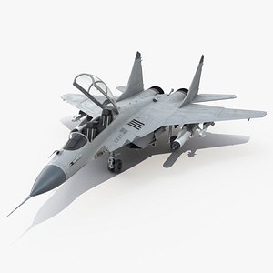 3D MiG 29 Tandem Aircraft with Armament Rigged