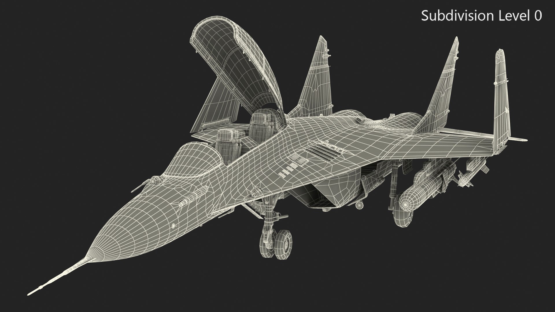 3D MiG 29 Tandem Aircraft with Armament Rigged https://p.turbosquid.com/ts-thumb/rT/mM3cXl/rF/mig29tandemaircraftwitharmamentrigged3dmodel057/jpg/1638189254/1920x1080/fit_q87/77fdcf48ee84200cc836060a0a44492748fbef0d/mig29tandemaircraftwitharmamentrigged3dmodel057.jpg