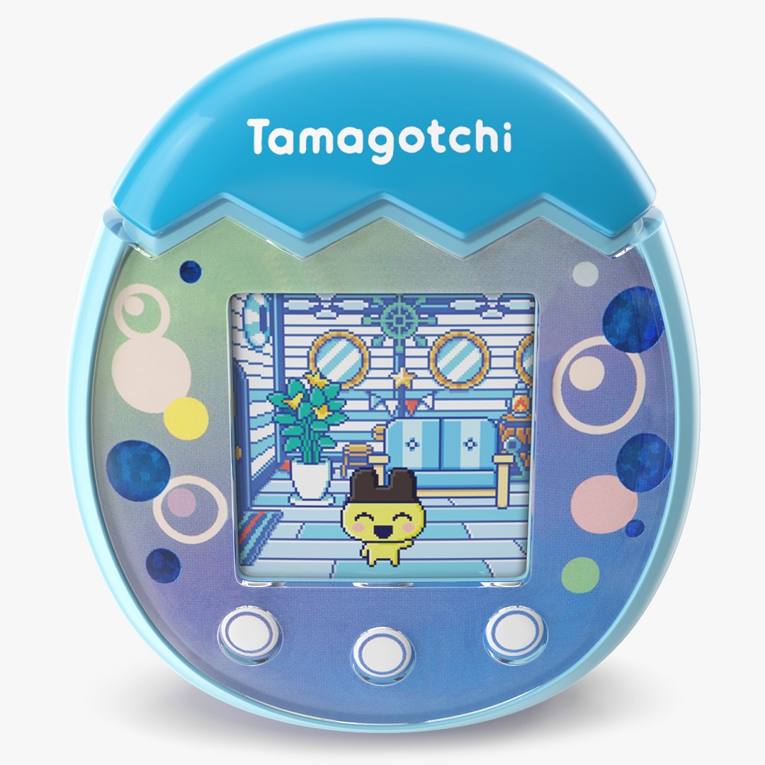 3D Tamagotchi Pix Virtual Pet Ocean Blue - TurboSquid 2042706
