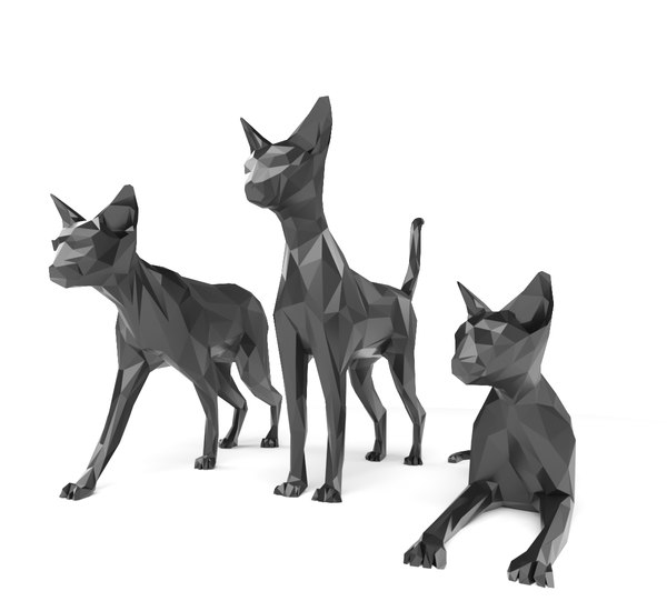 3D model lowpoly animals