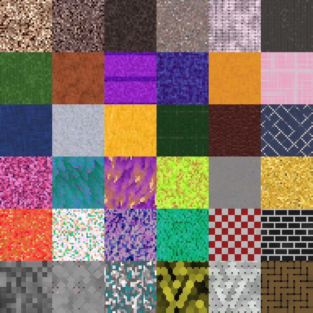 Pixel Art PBR Textures Bundle - TurboSquid 1713445