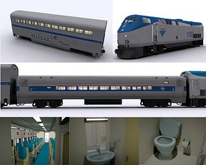 Amtrak Locomotive and carriage