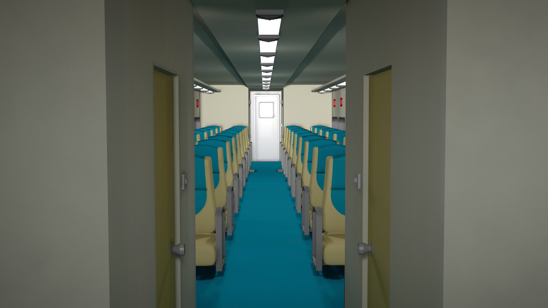 3d model of amtrak carriages