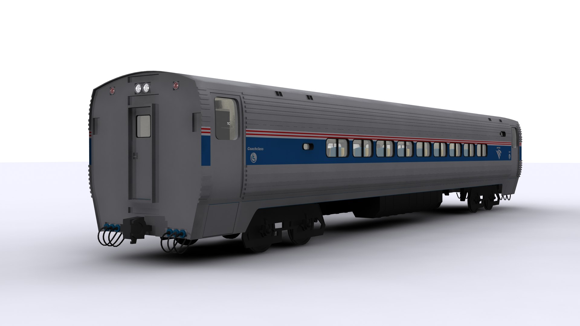 3d Model Of Amtrak Carriages