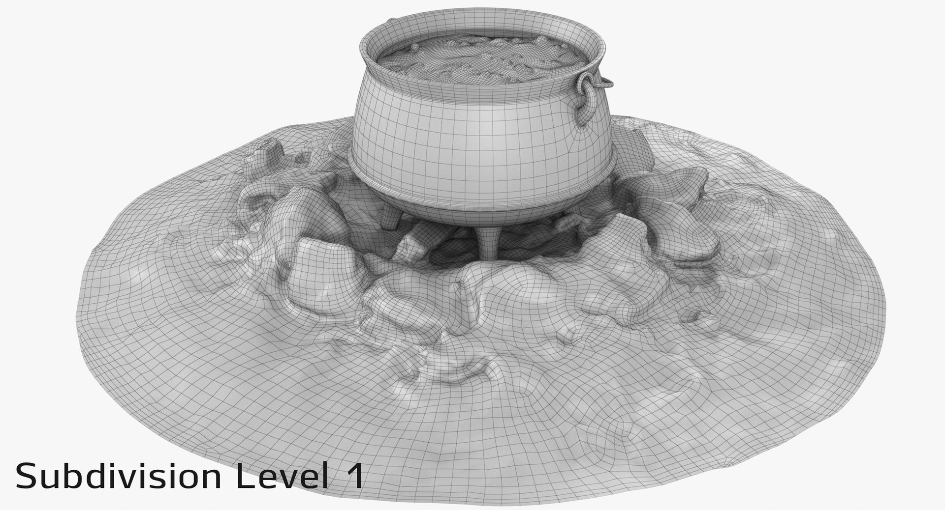 Boiling Pot Campfire Model - TurboSquid 1336710