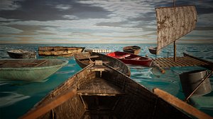 Boats Package 12 Assets 3D