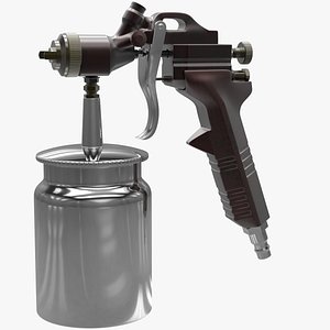 3D model pressure spray gun v2