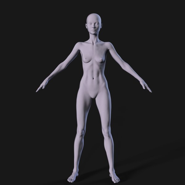 3D Female Body Mesh for Modelling model