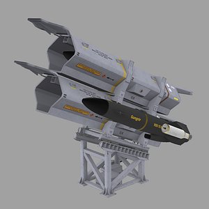 3D RBS15 Mk4 MISSSILES LAUNCHER1 model