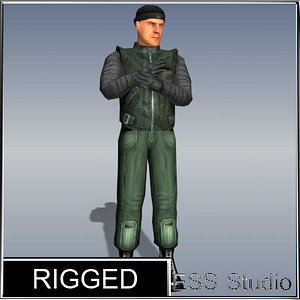 polygonal thief rigged max