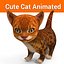 cute cat animated
