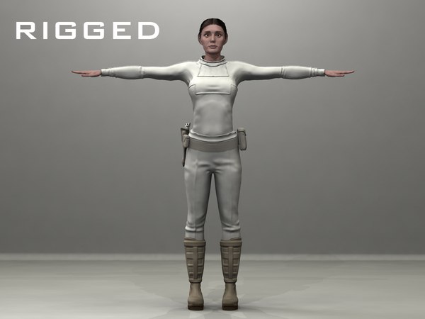 3d dressed girl