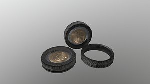 3D Low Poly Tire Free model