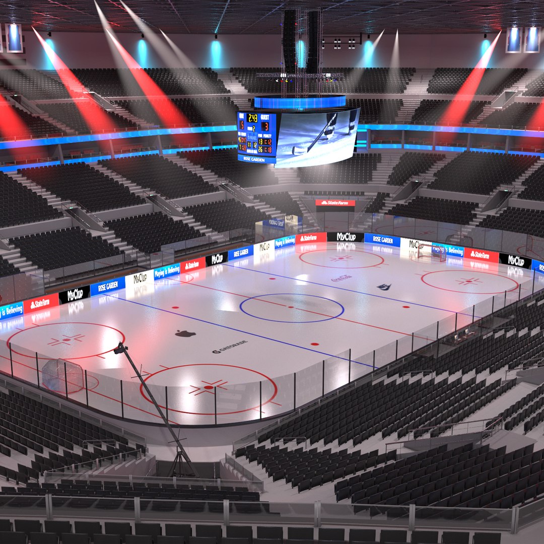 3D Hockey Arena Model - TurboSquid 1549927